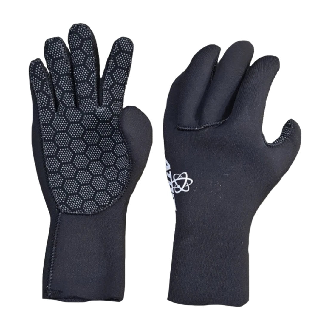 Alder Kids 3mm Atom Junior Wetsuit Gloves - Black - 5 Finger Wetsuit Gloves by Alder 3XL