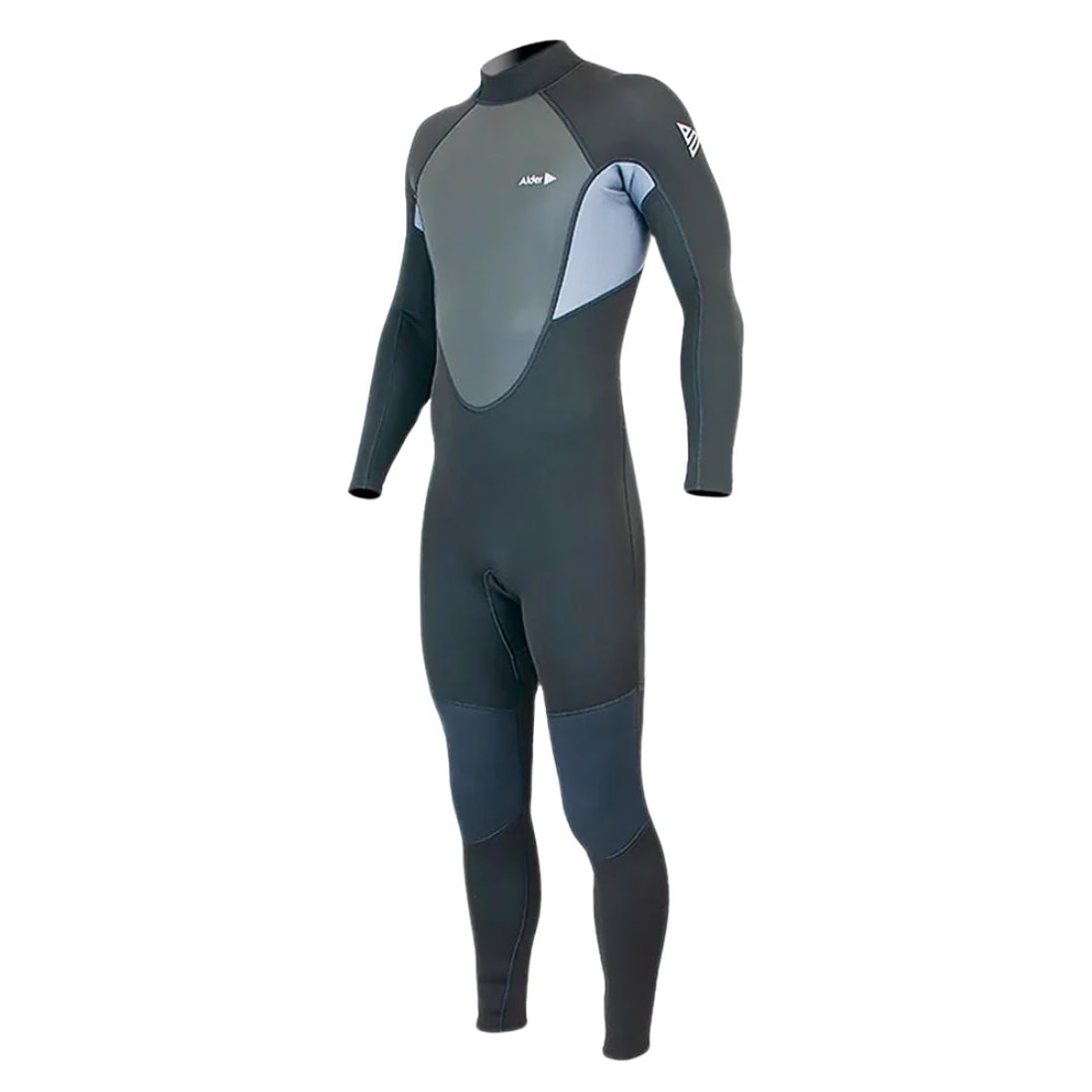 Alder Mens Impact 3/2mm Full Wetsuit - Grey - Mens Full Length Wetsuit by Alder