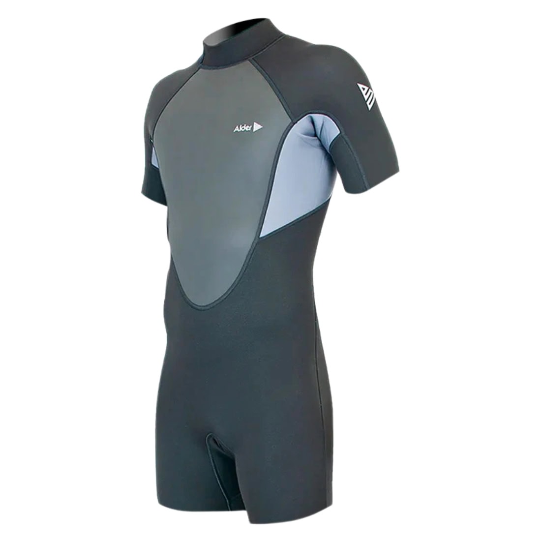 Alder Mens Impact 3/2mm Shortie Wetsuit - Grey - Mens Shorty/Spring Wetsuit by Alder