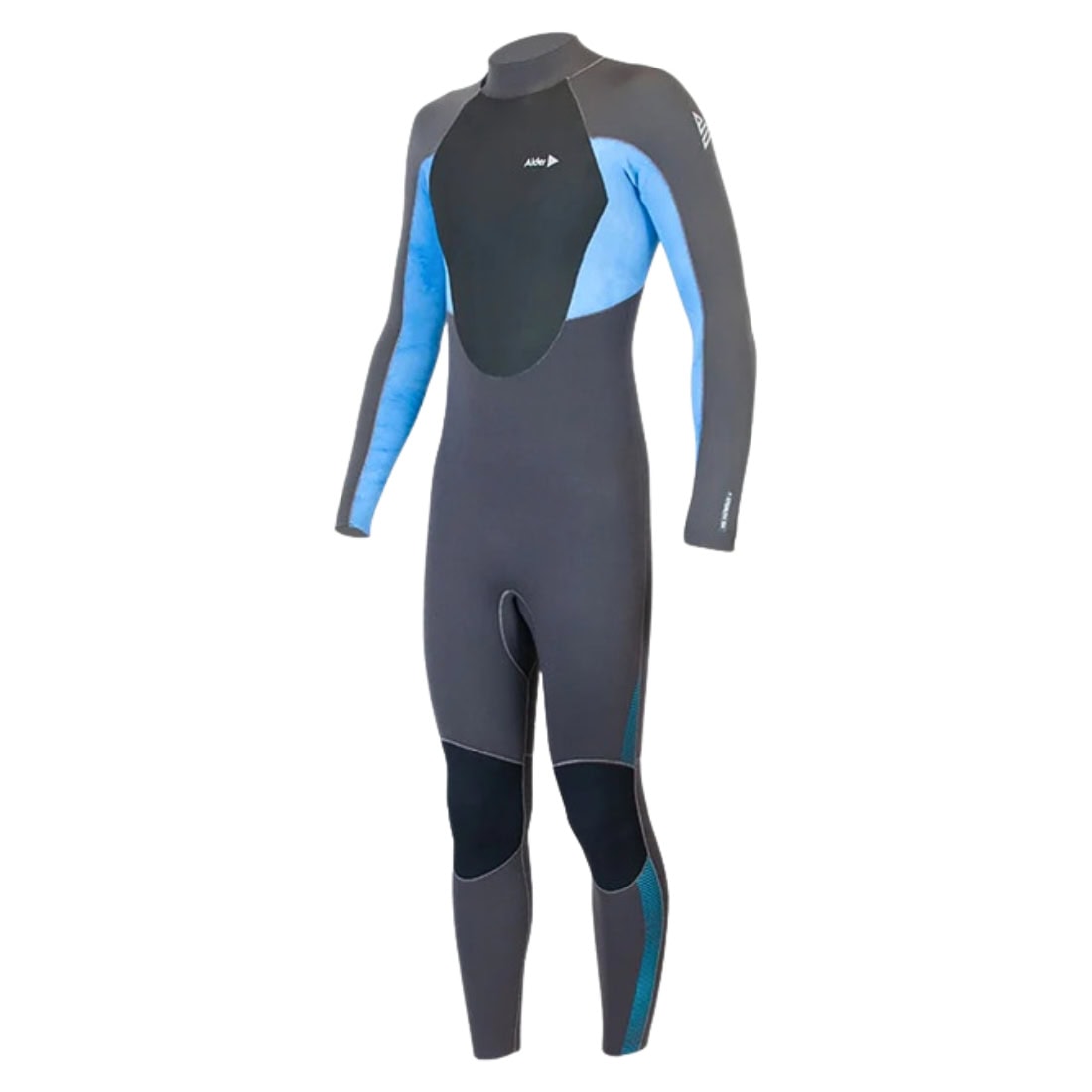 Alder Stealth Junior 4/3 Wetsuit - Jet - Kids Full Length Wetsuit by Alder 6 (kids)