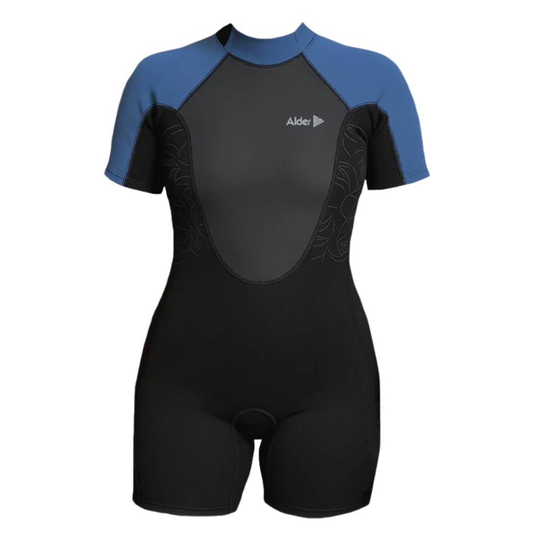 Alder Womens 3/2mm Impact Shortie Wetsuit - Blue - Womens Shorty/Spring Wetsuit by Alder