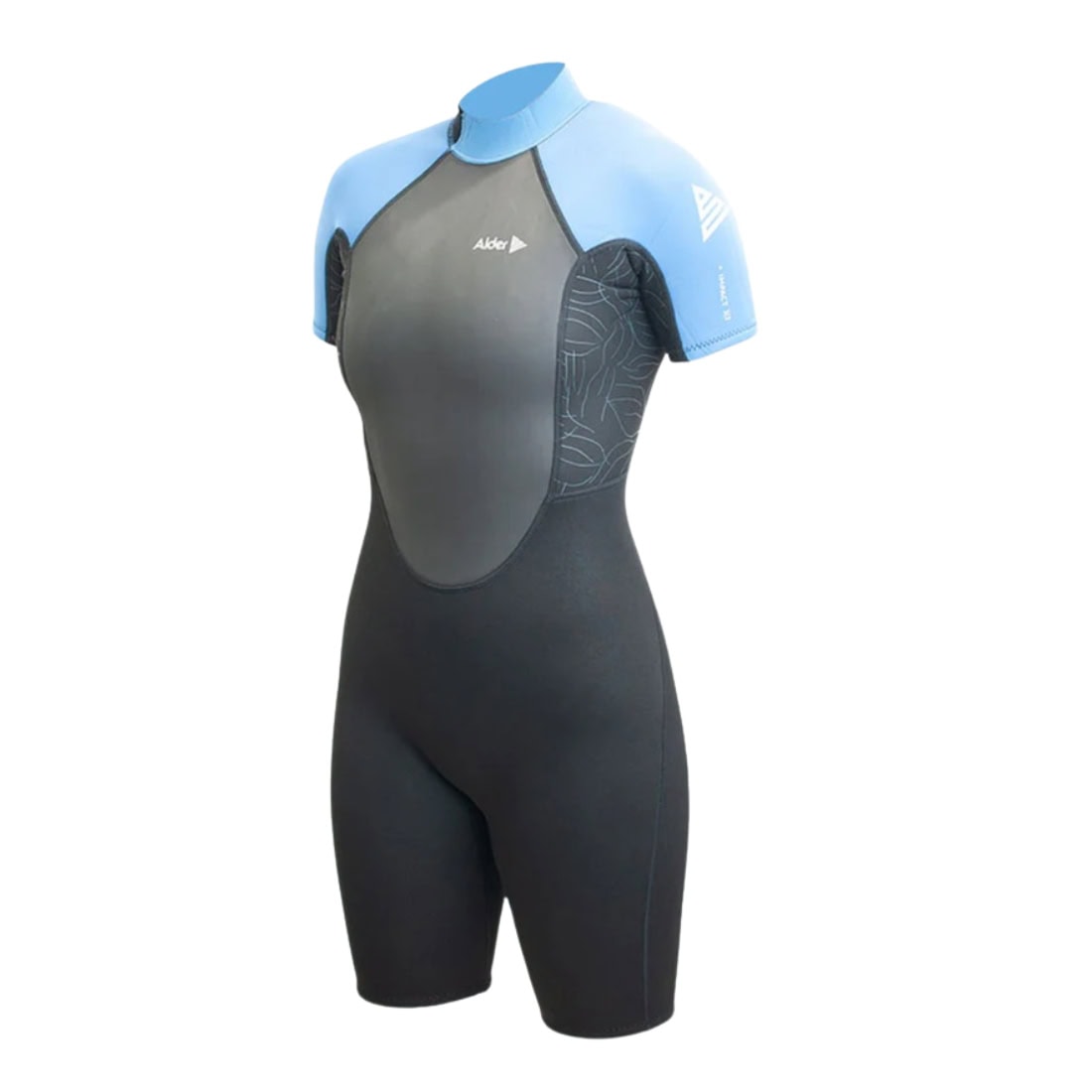 Alder Womens 3/2mm Impact Shortie Wetsuit - Blue - Womens Shorty/Spring Wetsuit by Alder