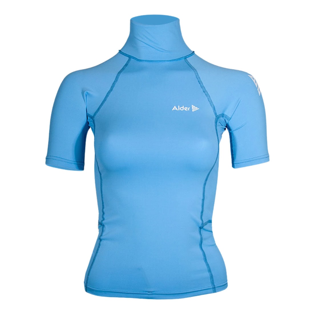 Alder Womens Cruz Rash Vest Top - Light Blue - Womens UV Rash Vest by Alder