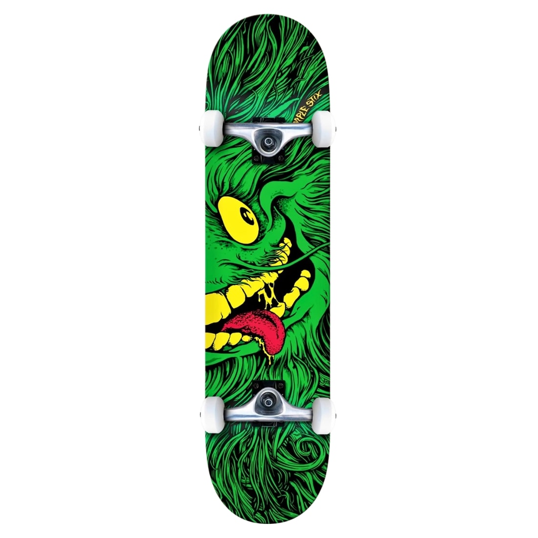 Anti Hero 7.75&quot; Grimplestix Full Face Complete Skateboard - Green - Complete Skateboard by Anti Hero 7.75 inch