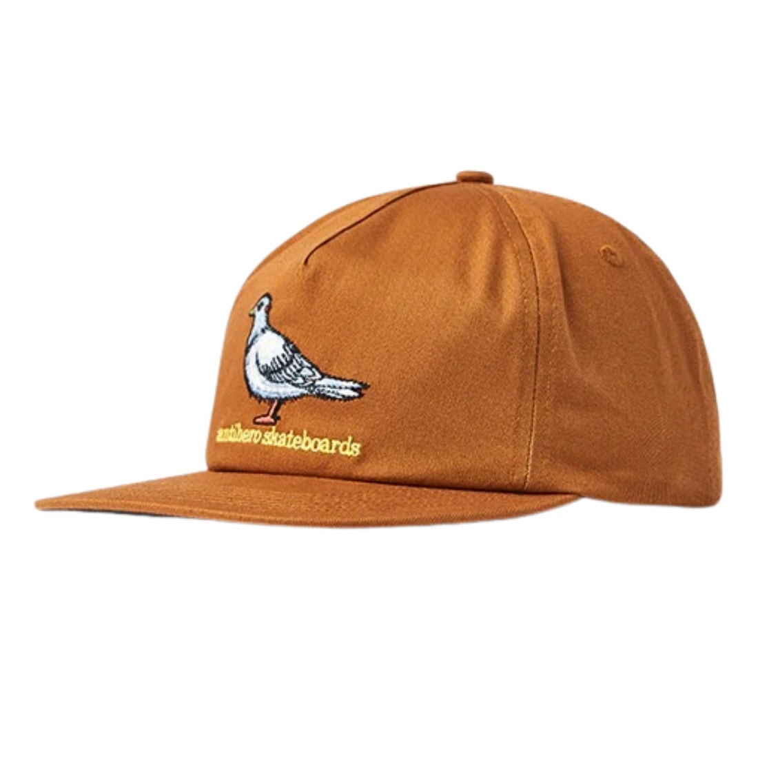 Anti Hero Lil Pigeon Cap - Medium Brown/Yellow - Snapback Cap by Anti Hero One Size