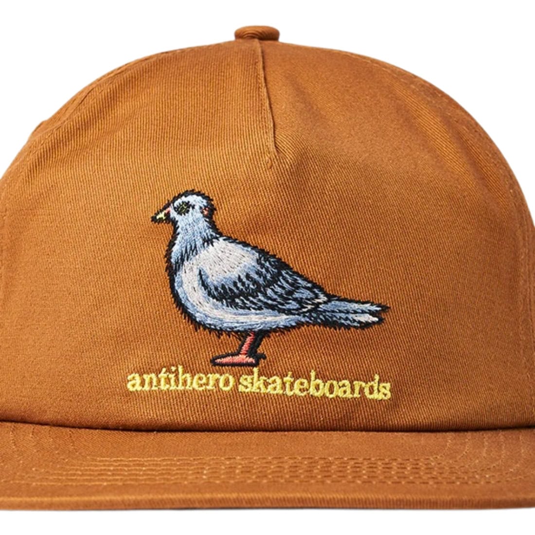Anti Hero Lil Pigeon Cap - Medium Brown/Yellow - Snapback Cap by Anti Hero One Size