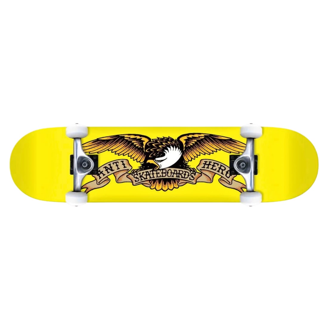 Anti Hero 7.3" Classic Eagle Mini Complete - Yellow - Complete Skateboard by Anti Hero 7.3 inch (mini)