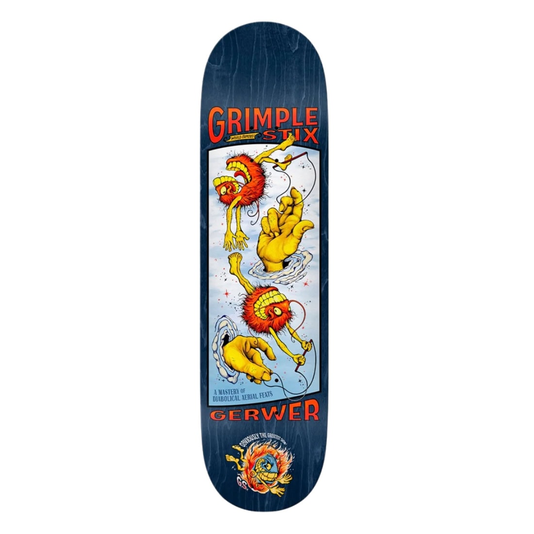 Anti Hero 8.25" Gerwer Grimple Obvious Greats Deck - Multi - Skateboard Deck by Anti Hero 8.25 inch