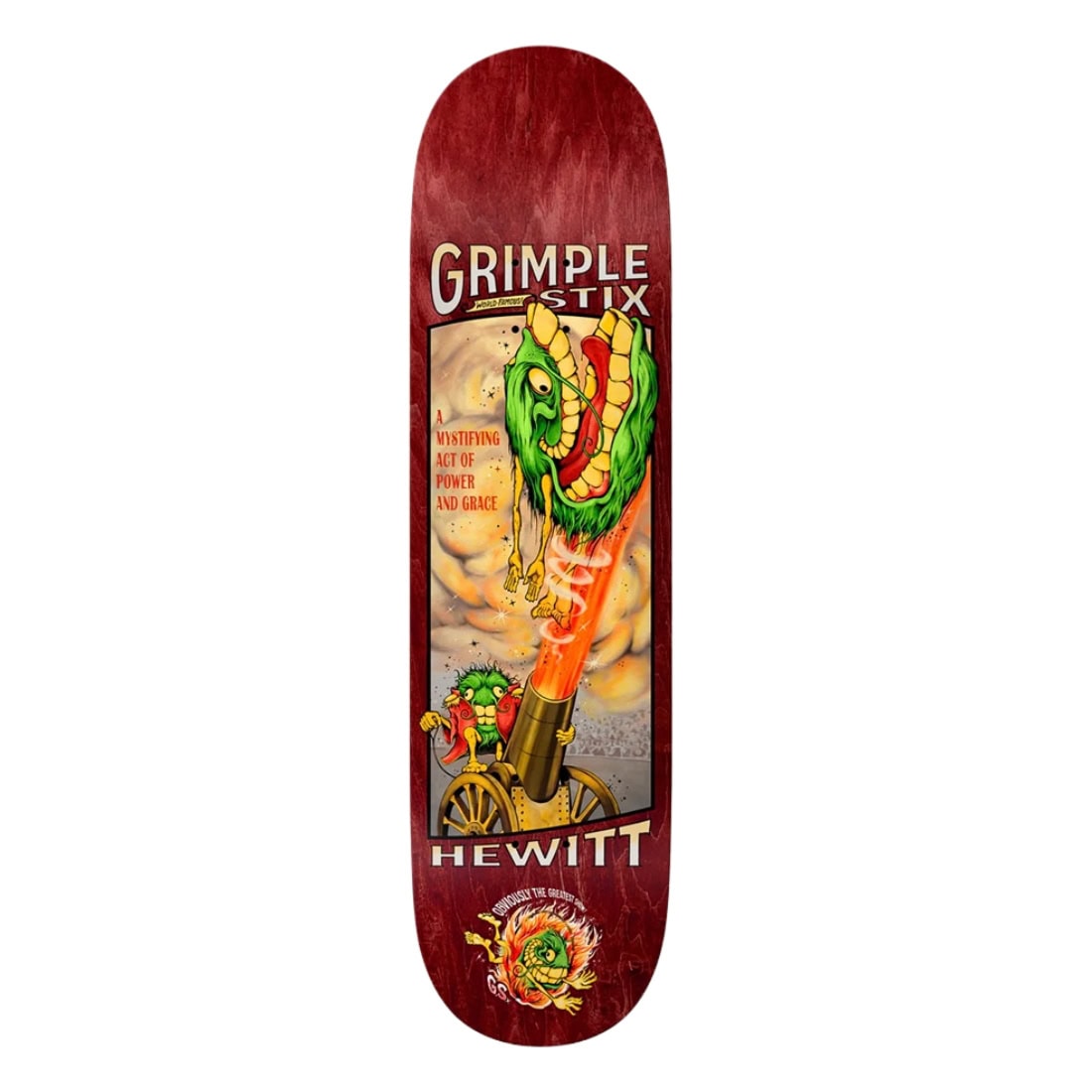Anti Hero 8.38" Hewitt Grimple Obvious Greats Deck - Multi - Skateboard Deck by Anti Hero 8.38 inch