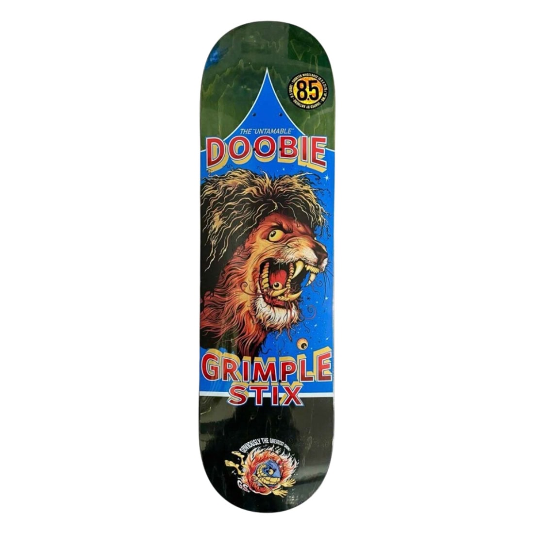 Anti Hero 8.5" Doobie Grimple Obvious Greats Deck - Multi - Skateboard Deck by Anti Hero 8.5 inch