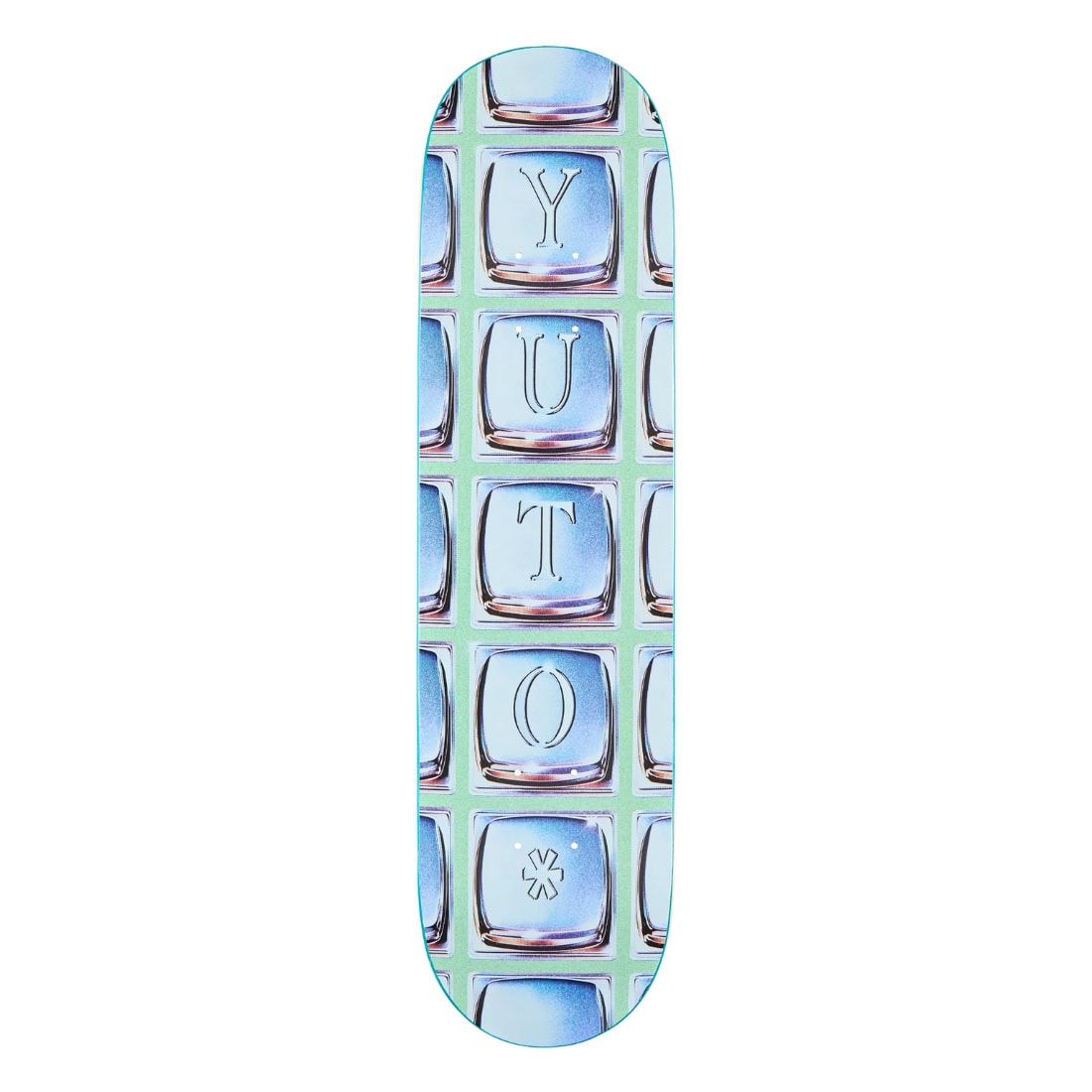 April 7.5 Yuto Horigome Dialled Mini Skate Deck - Seafoam - Skateboard Deck by April 7.5 inch