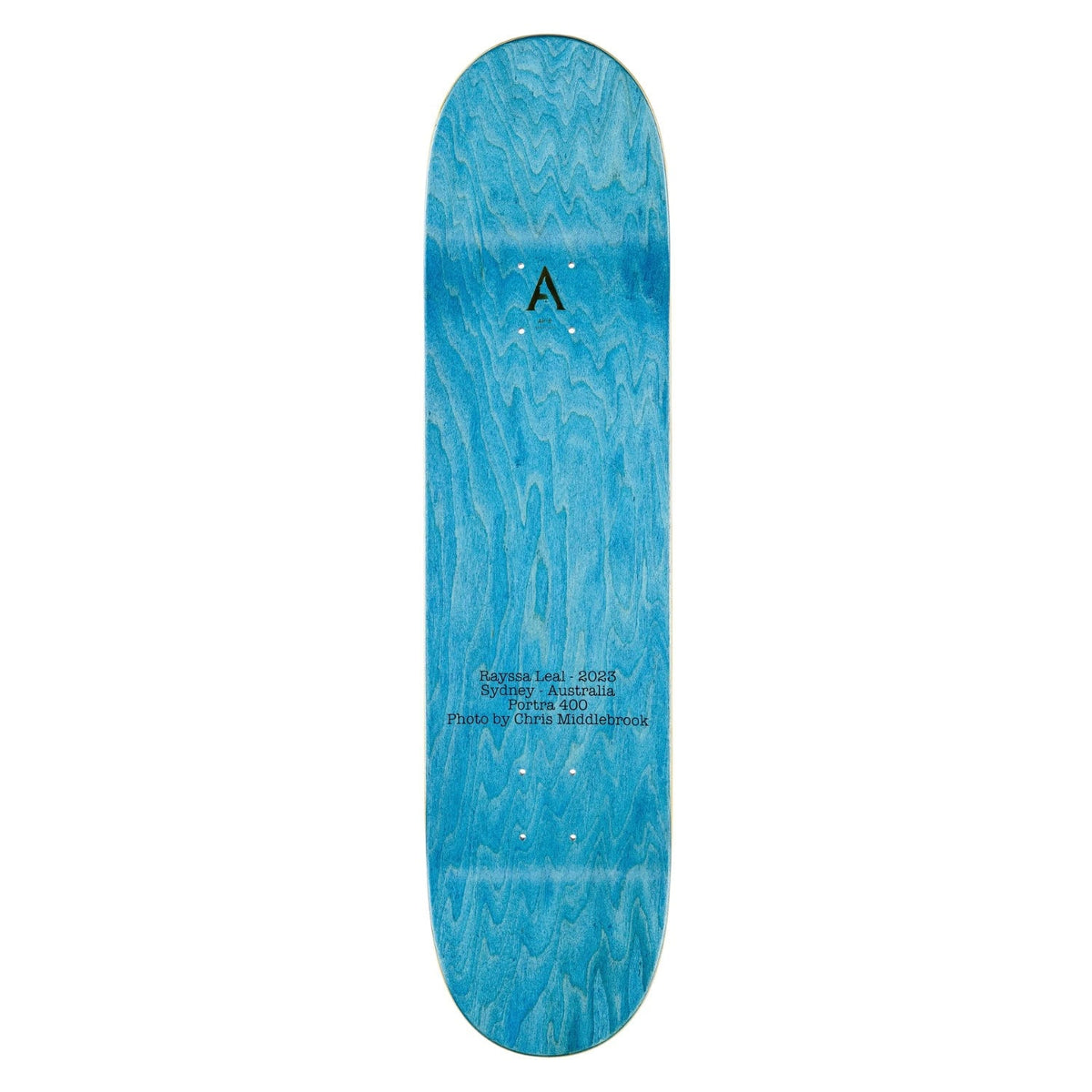 April 8&quot; Rayssa Leal 2023 Deck - Blue - Skateboard Deck by April 8.0 inch