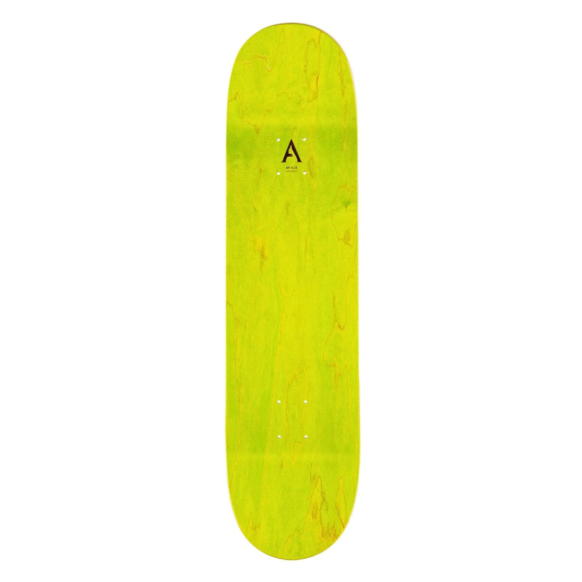 April 8.25&quot; Yuto Chrome Script Deck - Green - Skateboard Deck by April 8.25 inch