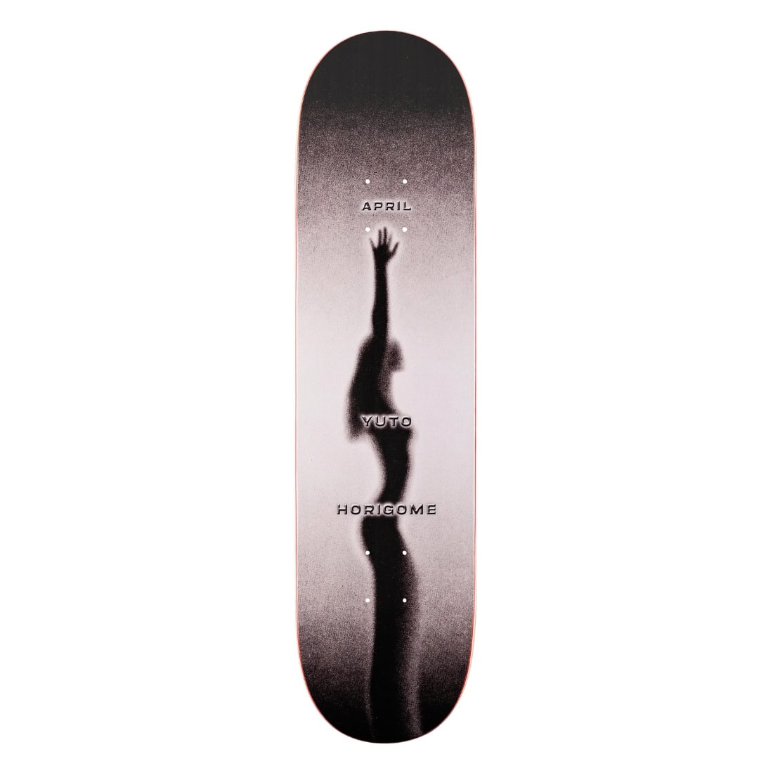 April 8.25" Yuto Fade Deck - Black - Skateboard Deck by April 8.25 inch