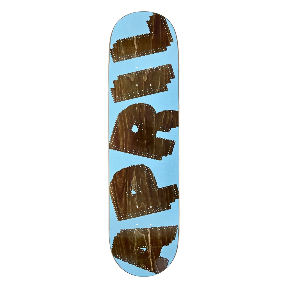 April 8.38" Halftone Skate Deck - Brown/Light Blue - Skateboard Deck by April 8.38 inch