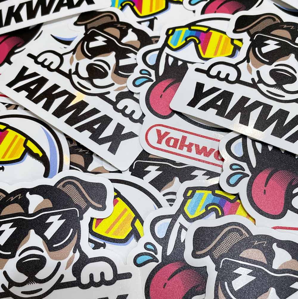 Yakwax Jack Russell Sticker 85mm x 72mm - Gifts for Skateboarders by Yakwax