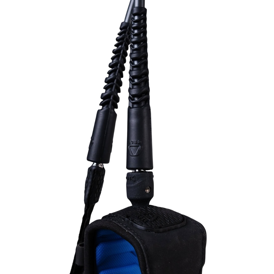 Bell 6ft Daily 6.5mm Surfboard Leash - Black - 8ft Surfboard Leash by Bell 6ft