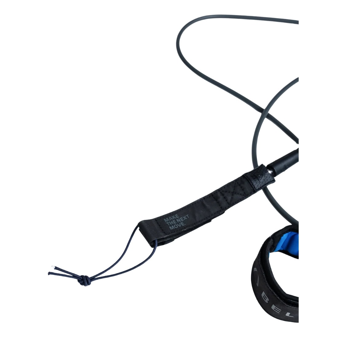 Bell 6ft Daily 6.5mm Surfboard Leash - Black - 8ft Surfboard Leash by Bell 6ft