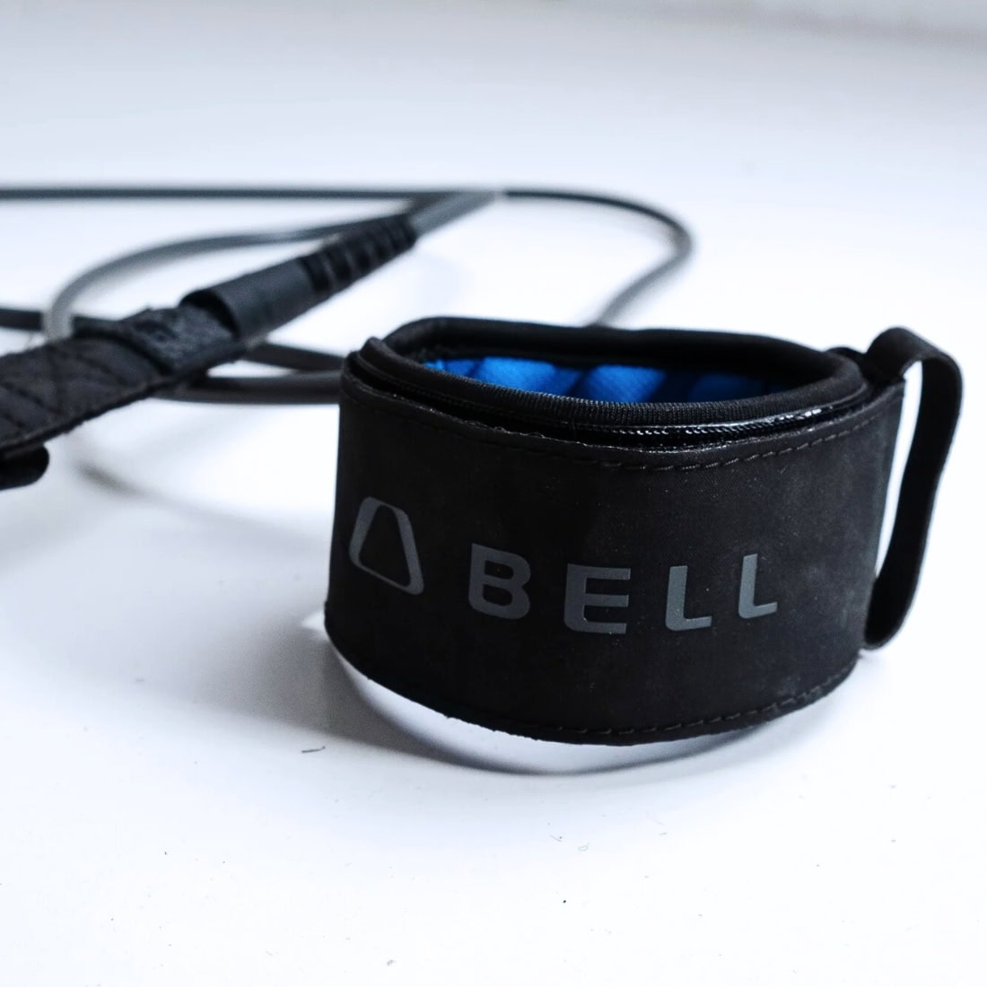 Bell 6ft Daily 6.5mm Surfboard Leash - Black - 8ft Surfboard Leash by Bell 6ft