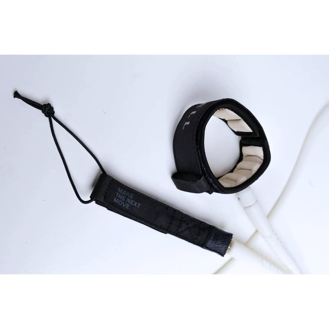 Bell 6ft Daily 6.5mm Surfboard Leash - Bone - 8ft Surfboard Leash by Bell 6ft