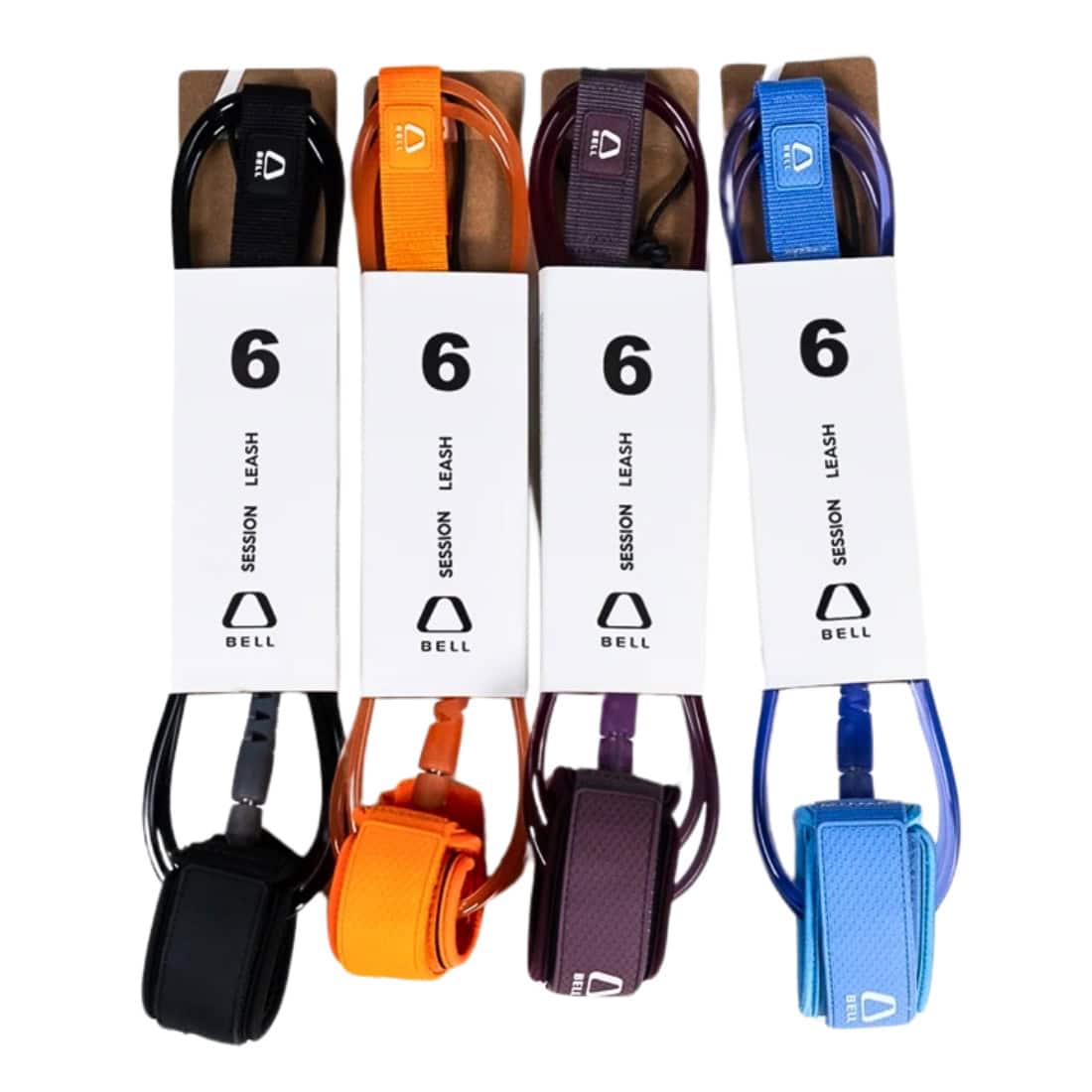 Bell 6ft Session 6mm Surfboard Leash - Avio - 6ft Surfboard Leash by Bell 6ft