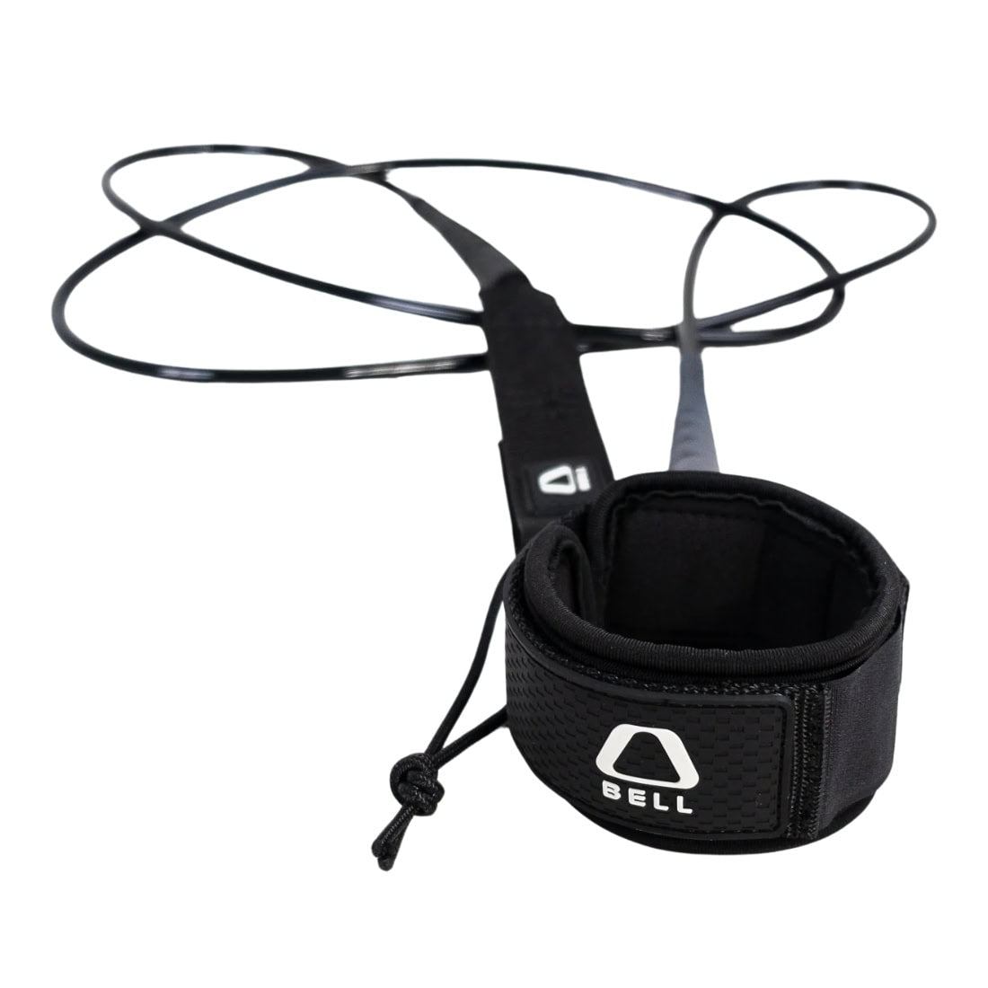 Bell 6ft Session 6mm Surfboard Leash - Black - 6ft Surfboard Leash by Bell 6ft