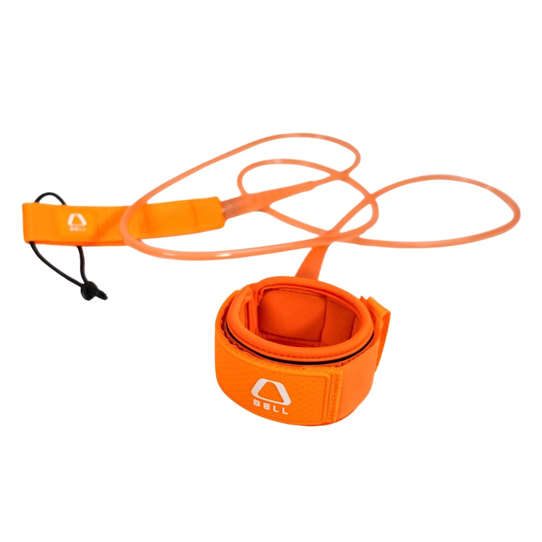 Bell 6ft Session 6mm Surfboard Leash - Salmon - 6ft Surfboard Leash by Bell 6ft