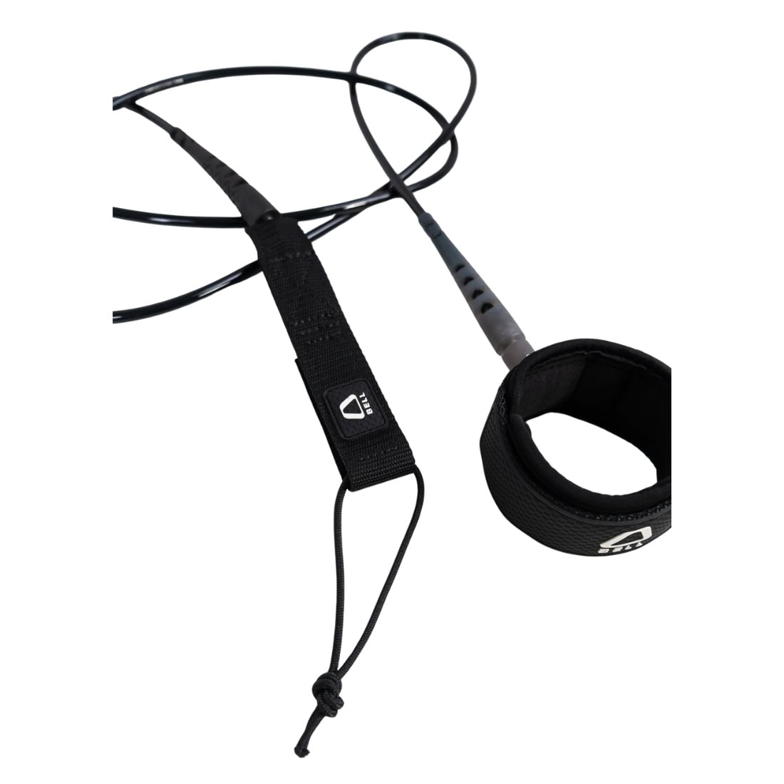 Bell 8ft Session 7mm Surfboard Leash - Black - 8ft Surfboard Leash by Bell 8ft