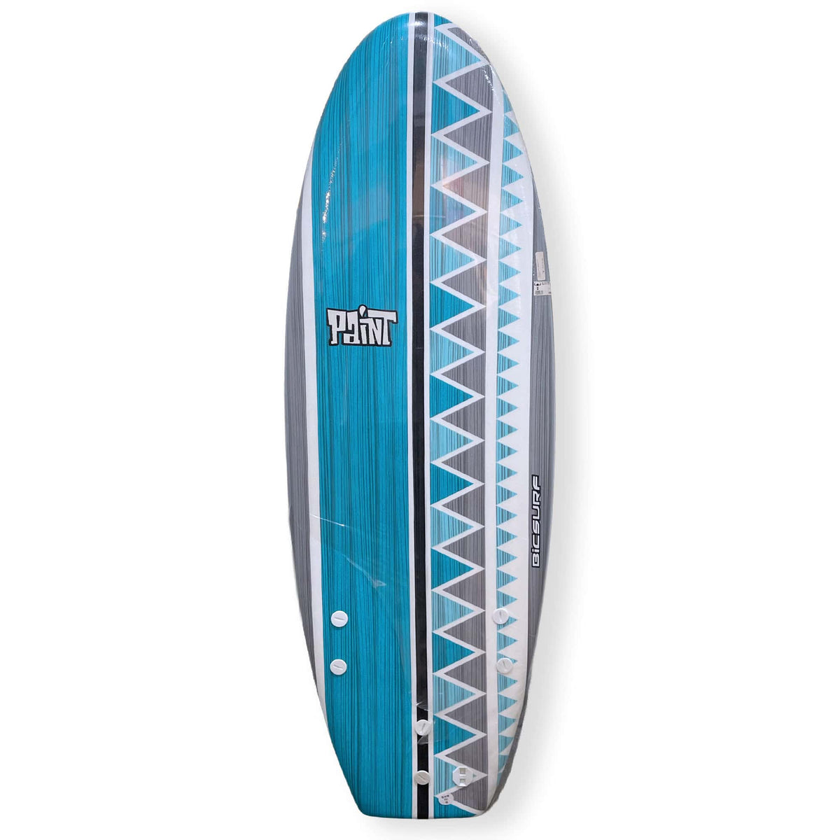 Bic Paint 4'11 Magnum Softop Surfboard - Aztec - Softboard by Bic 4ft 11in
