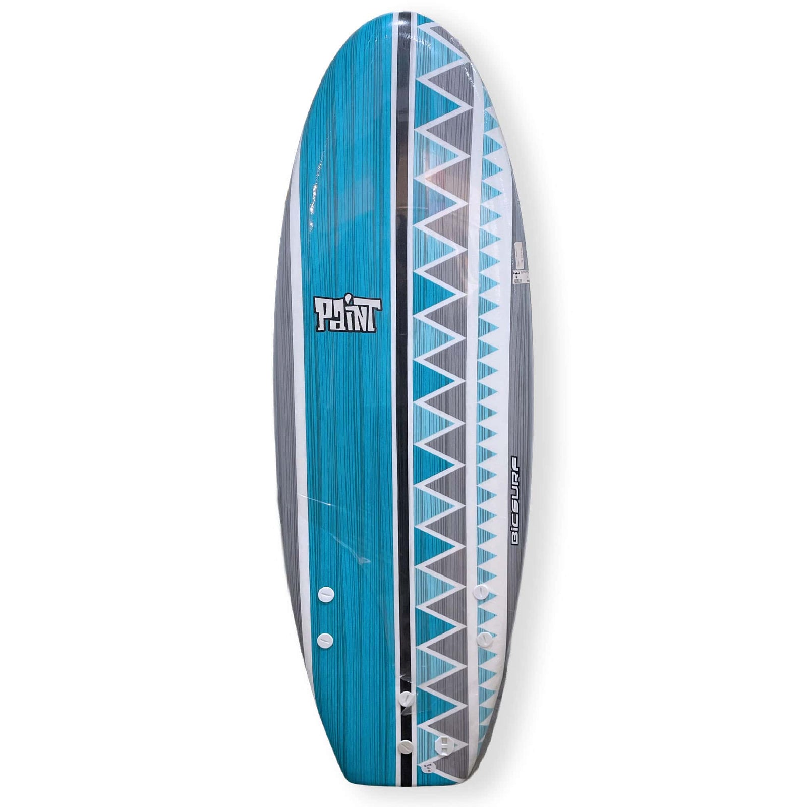 Bic Paint 4'11 Magnum Softop Surfboard - Aztec - Softboard by Bic 4ft 11in