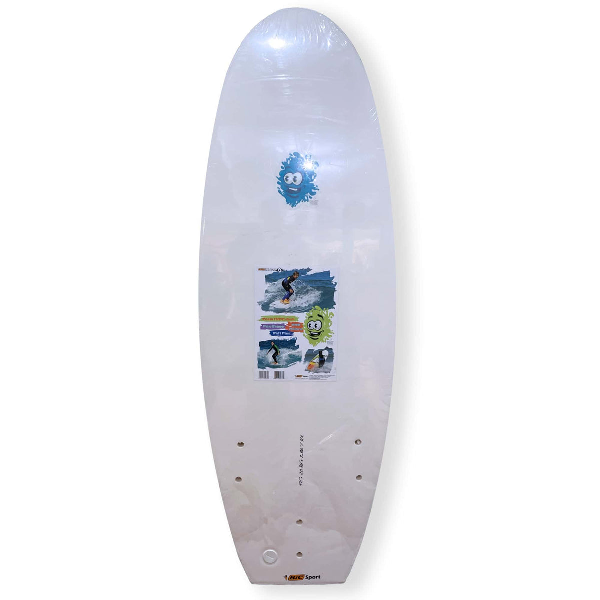 Bic Paint 4'11 Magnum Softop Surfboard - Aztec - Softboard by Bic 4ft 11in