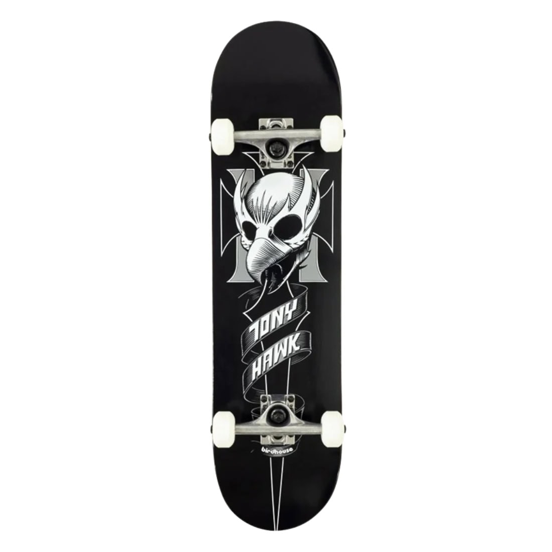 Birdhouse 8.0 Hawk Crest Stage 1 Complete Skateboard - Black - Complete Skateboard by Birdhouse 8.0 inch