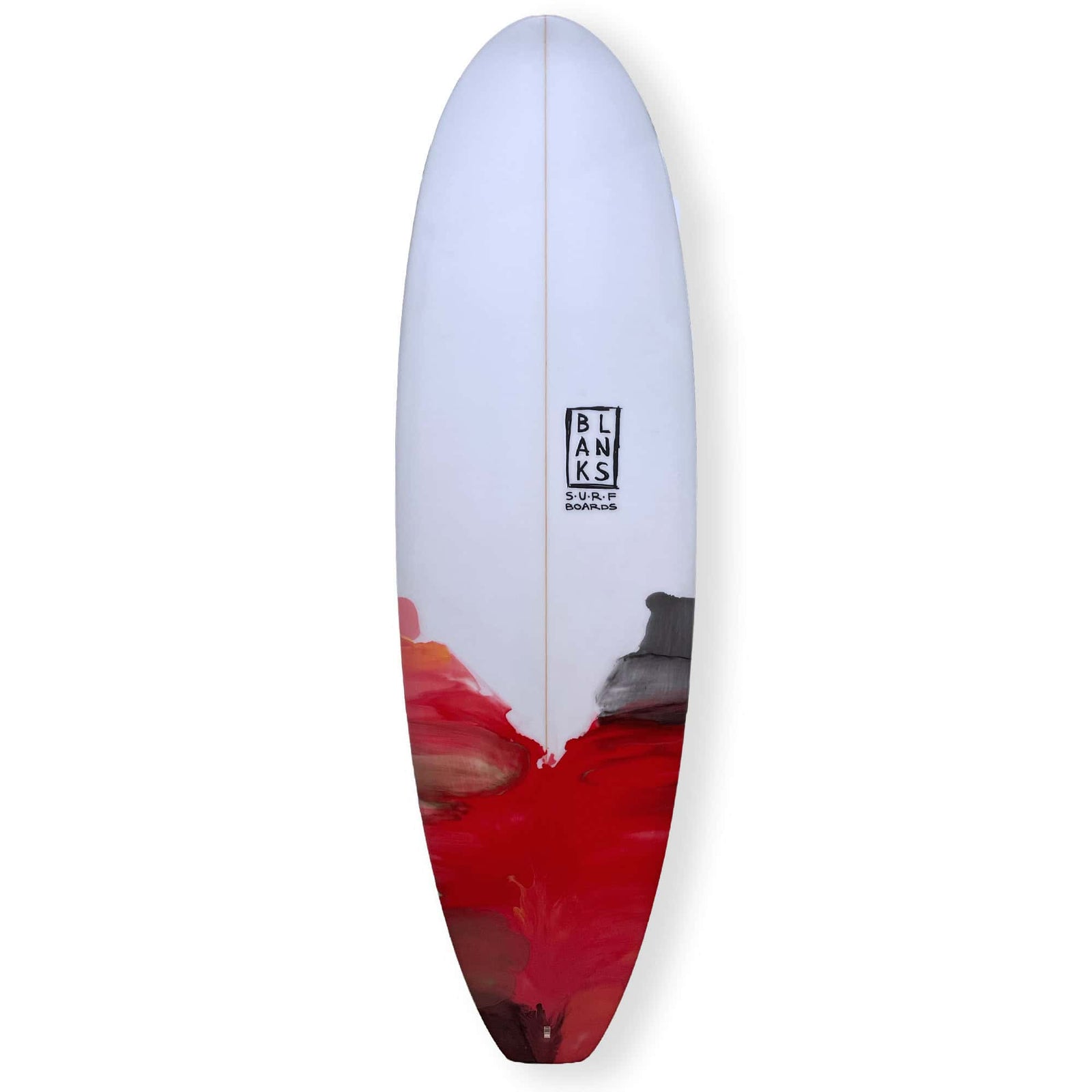 Blanks 5'11 Long Star Surfboard  - Red - Mini Mal / Fun Board by Blanks 5ft 11