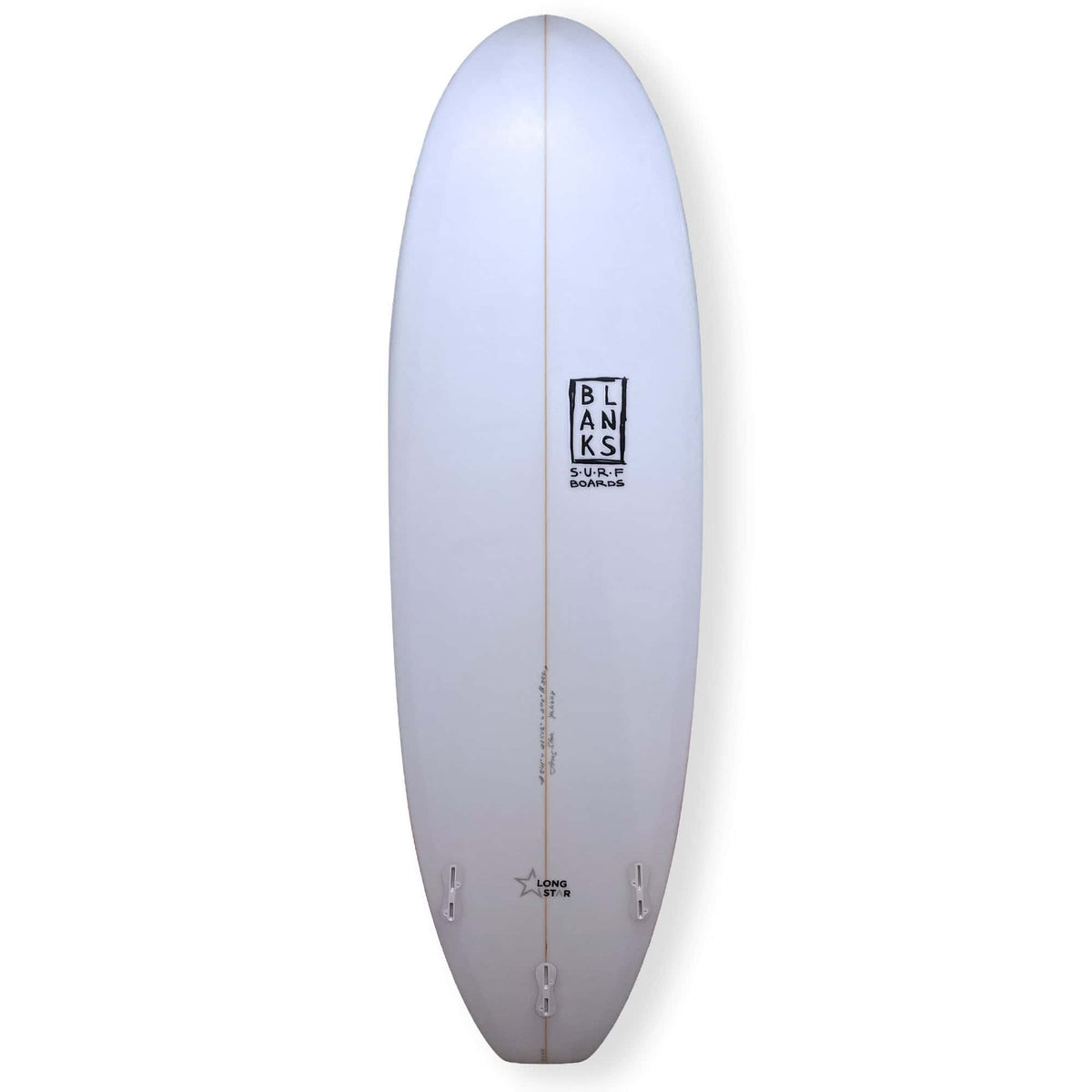 Blanks 5'11 Long Star Surfboard  - Red - Mini Mal / Fun Board by Blanks 5ft 11