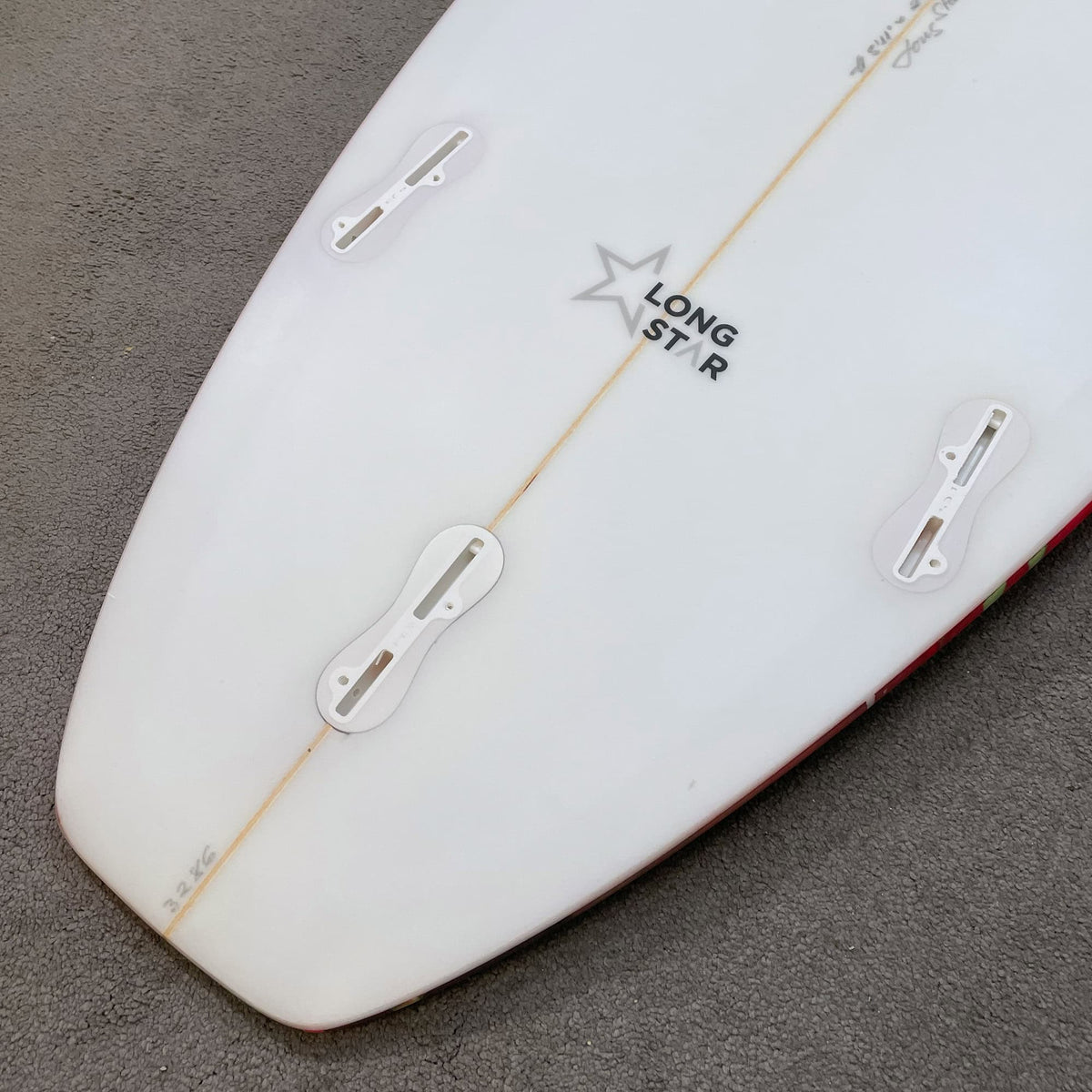 Blanks 5'11 Long Star Surfboard  - Red - Mini Mal / Fun Board by Blanks 5ft 11
