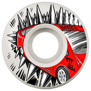 Bones 53mm STF Judas Prius V2 Lock In 103A Skateboard Wheels - Natural - Skateboard Wheels by Bones 53mm