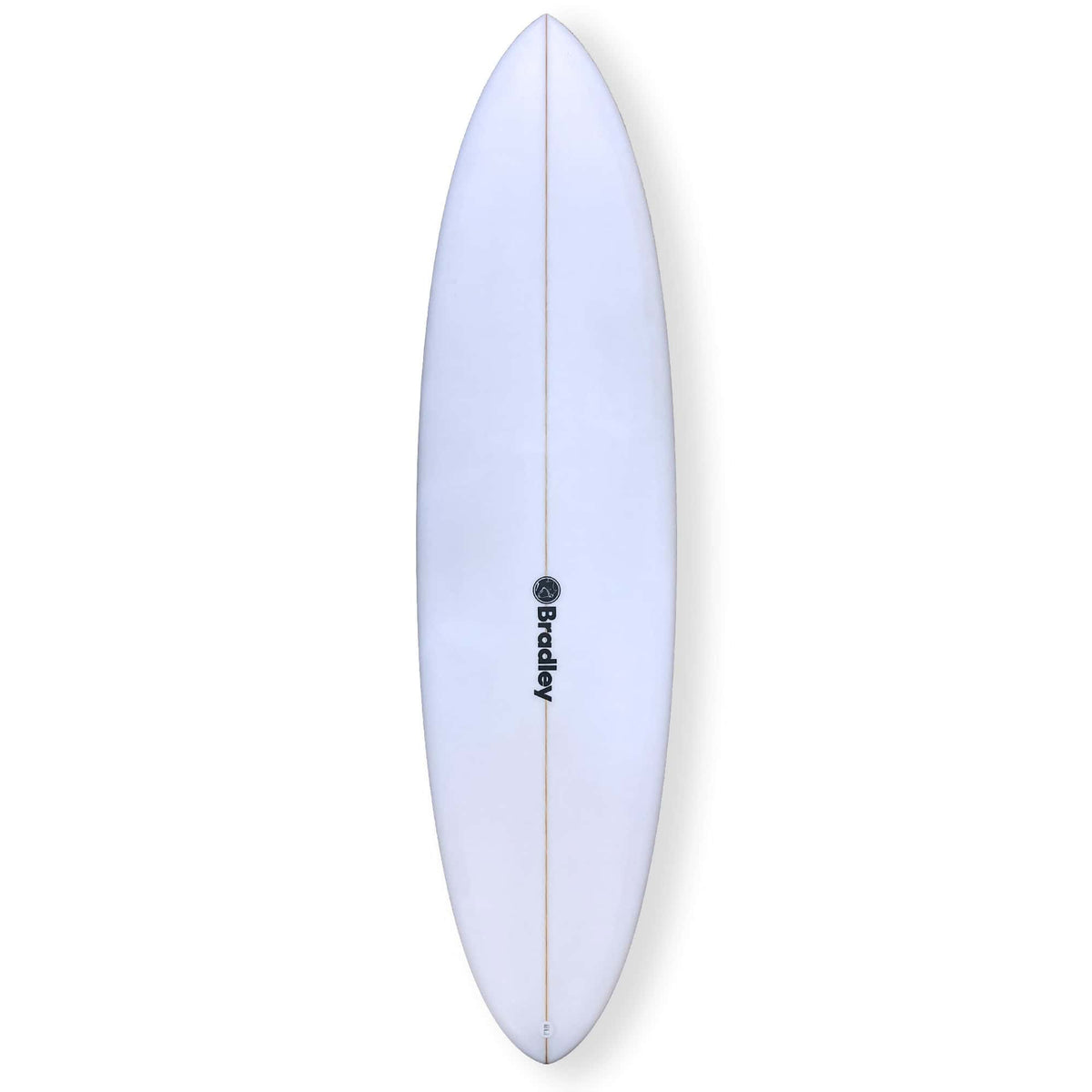 Bradley 6'10 Lynx Mid Length Surfboard - 43.5L - White - Shortboard by Bradley 6ft 10