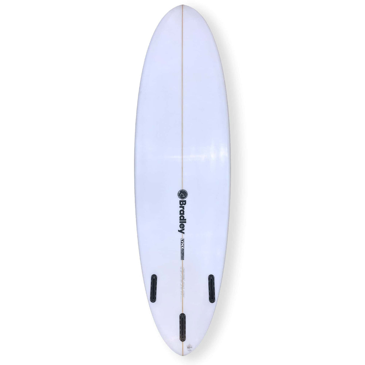 Bradley 6'8 Lynx Mid Length Surfboard - White - Shortboard by Bradley 6ft 8