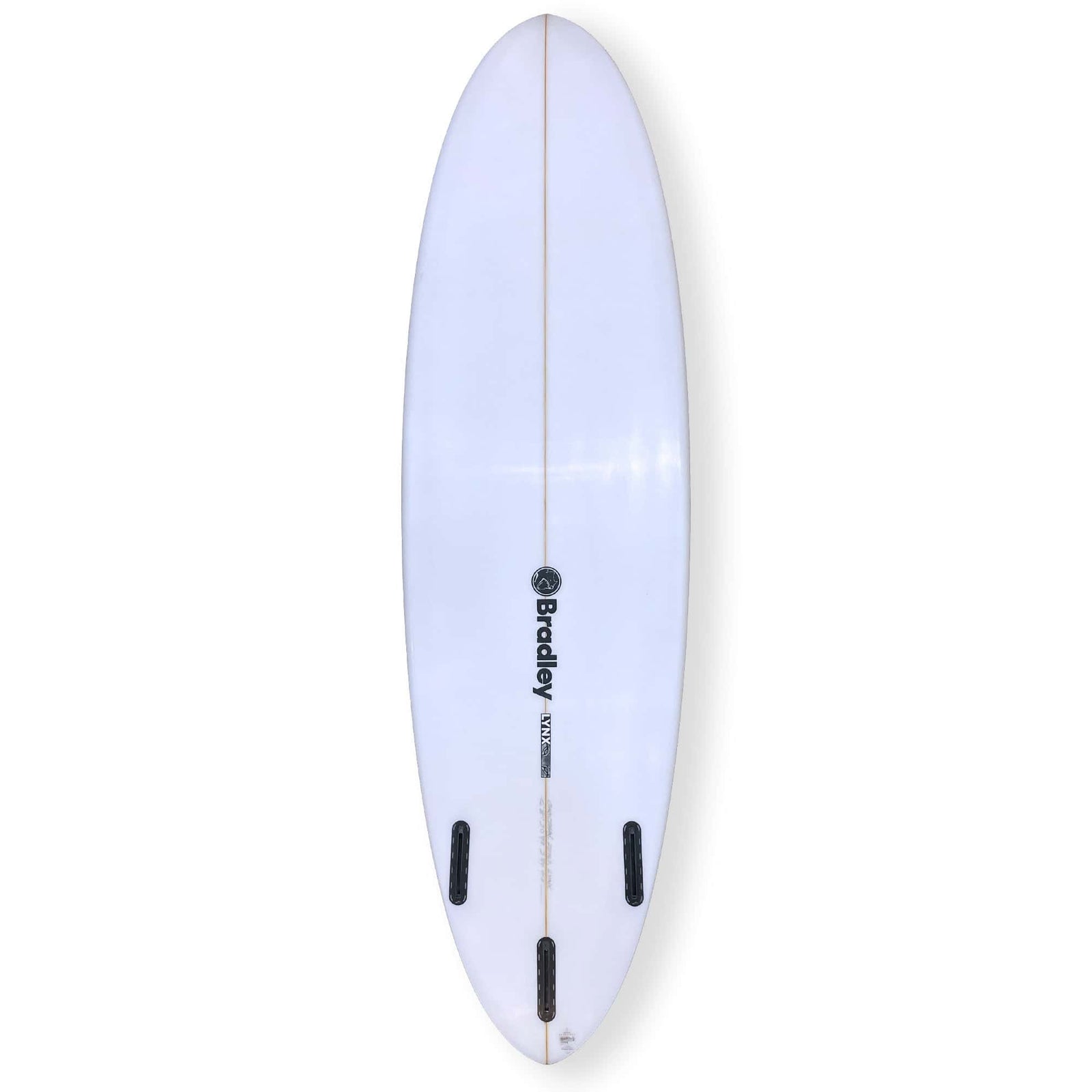 Bradley 6'8 Lynx Mid Length Surfboard - White - Shortboard by Bradley 6ft 8