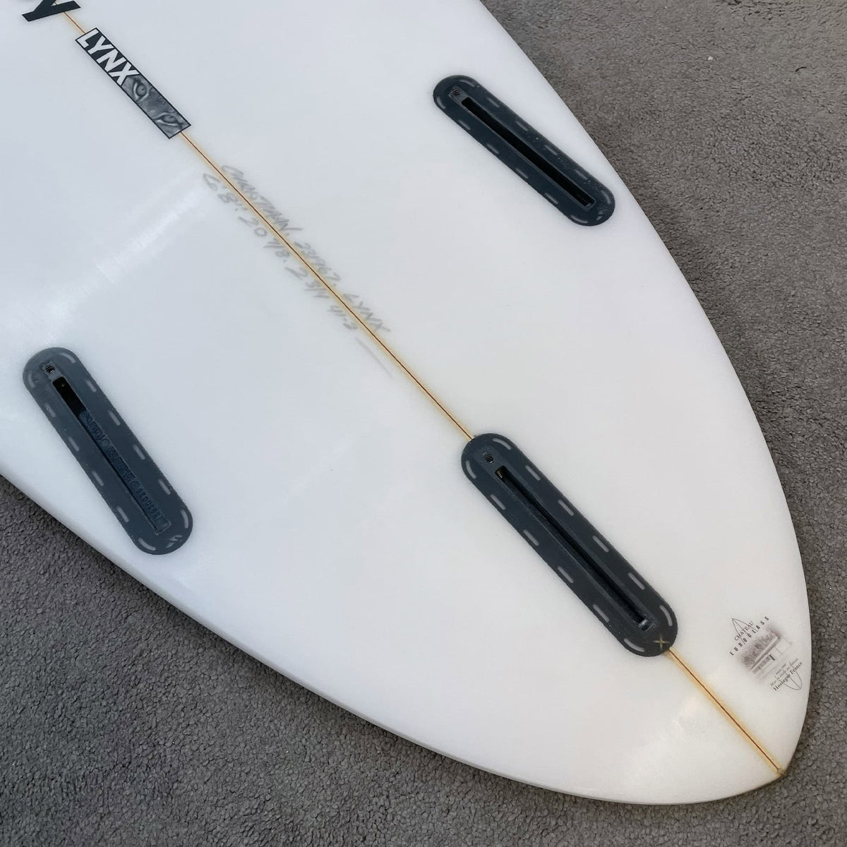 Bradley 6'8 Lynx Mid Length Surfboard - White - Shortboard by Bradley 6ft 8