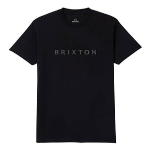 Brixton Alpha Line T-Shirt - Black - Mens Graphic T-Shirt by Brixton