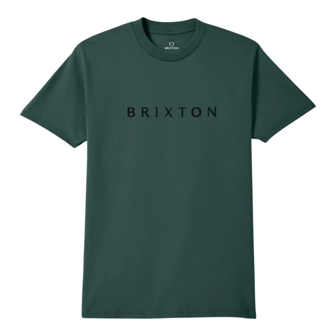 Brixton Alpha Line T-Shirt - Forest Green - Mens Graphic T-Shirt by Brixton