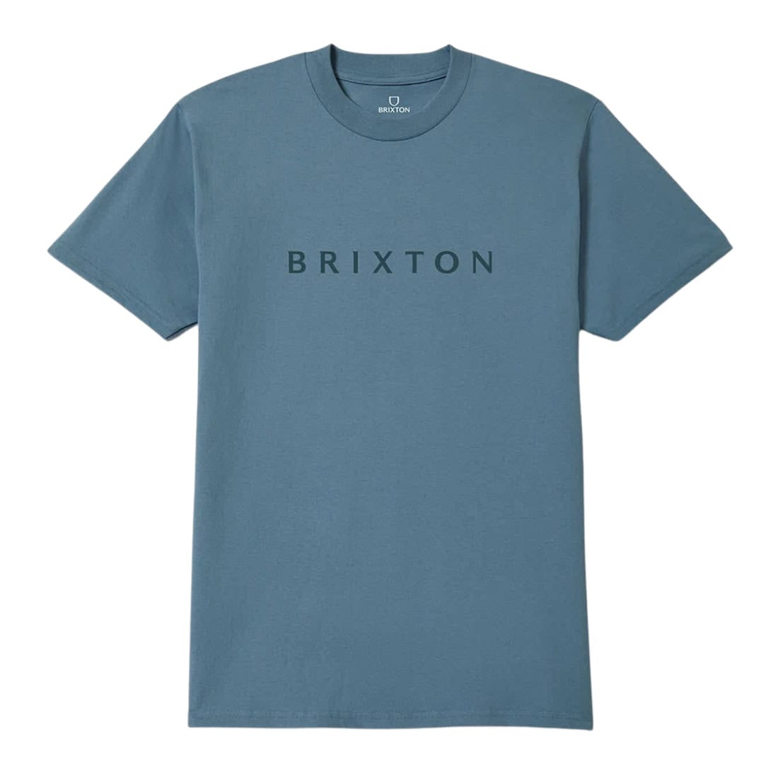 Brixton Alpha Line T-Shirt - Harbor Blue - Mens Graphic T-Shirt by Brixton