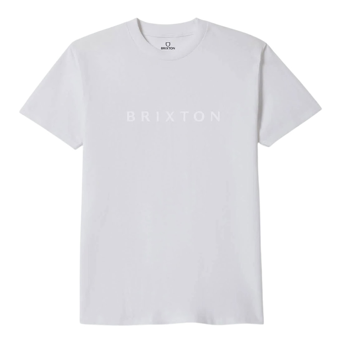 Brixton Alpha Line T-Shirt - White - Mens Graphic T-Shirt by Brixton