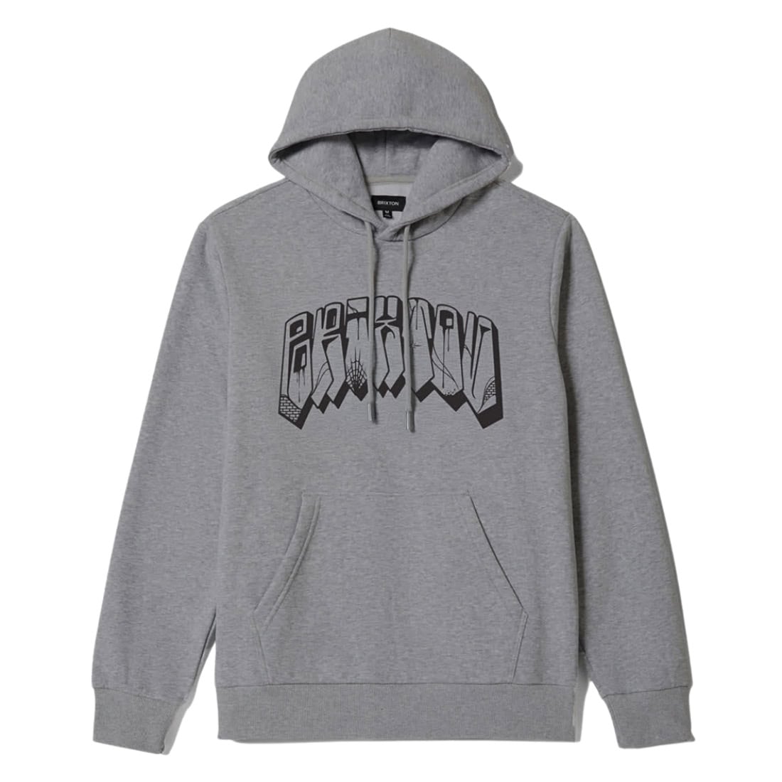 Brixton Banded Relaxed Hoodie - Gunmetal Heather - Mens Pullover Hoodie by Brixton