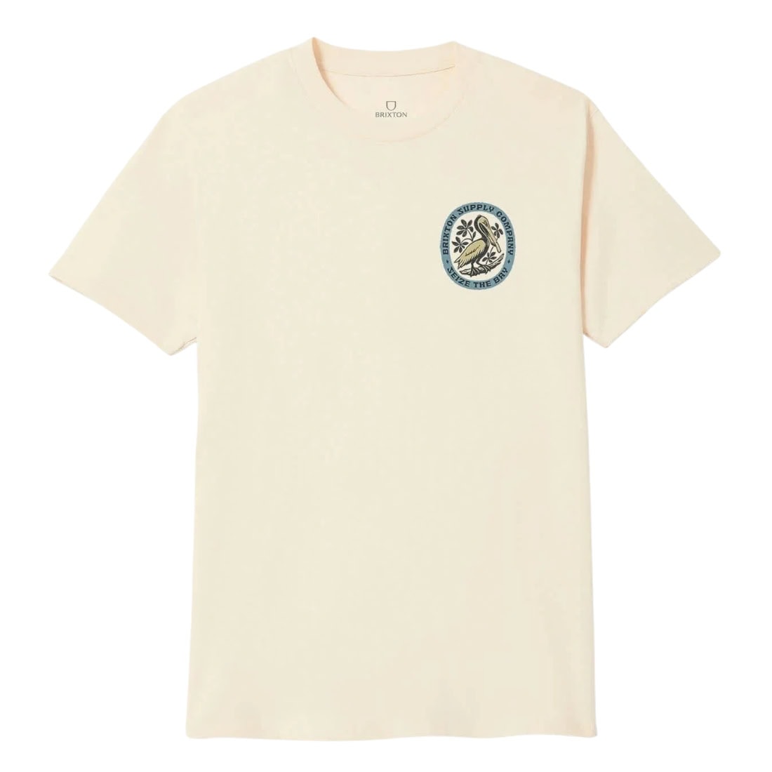 Brixton Bay T-Shirt - Cream - Mens Graphic T-Shirt by Brixton
