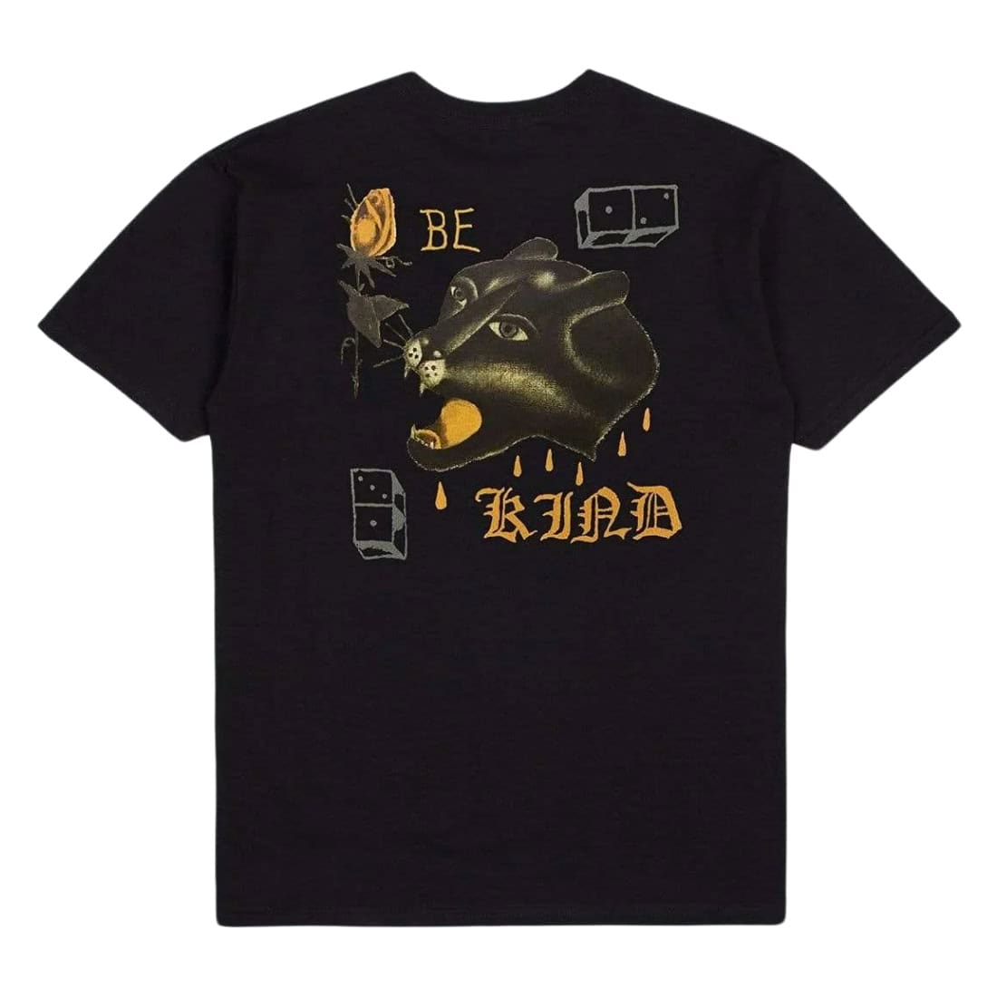 Brixton Be Kind T-Shirt - Black - Mens Graphic T-Shirt by Brixton