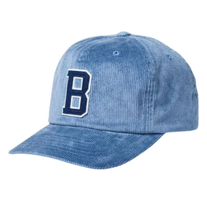 Brixton Big B MP Cap - Blue Mirage Cord - Strapback Cap by Brixton One Size