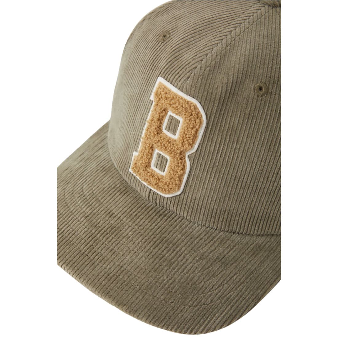 Brixton Big B MP Cap - Dark Olive Corduroy - Strapback Cap by Brixton One Size
