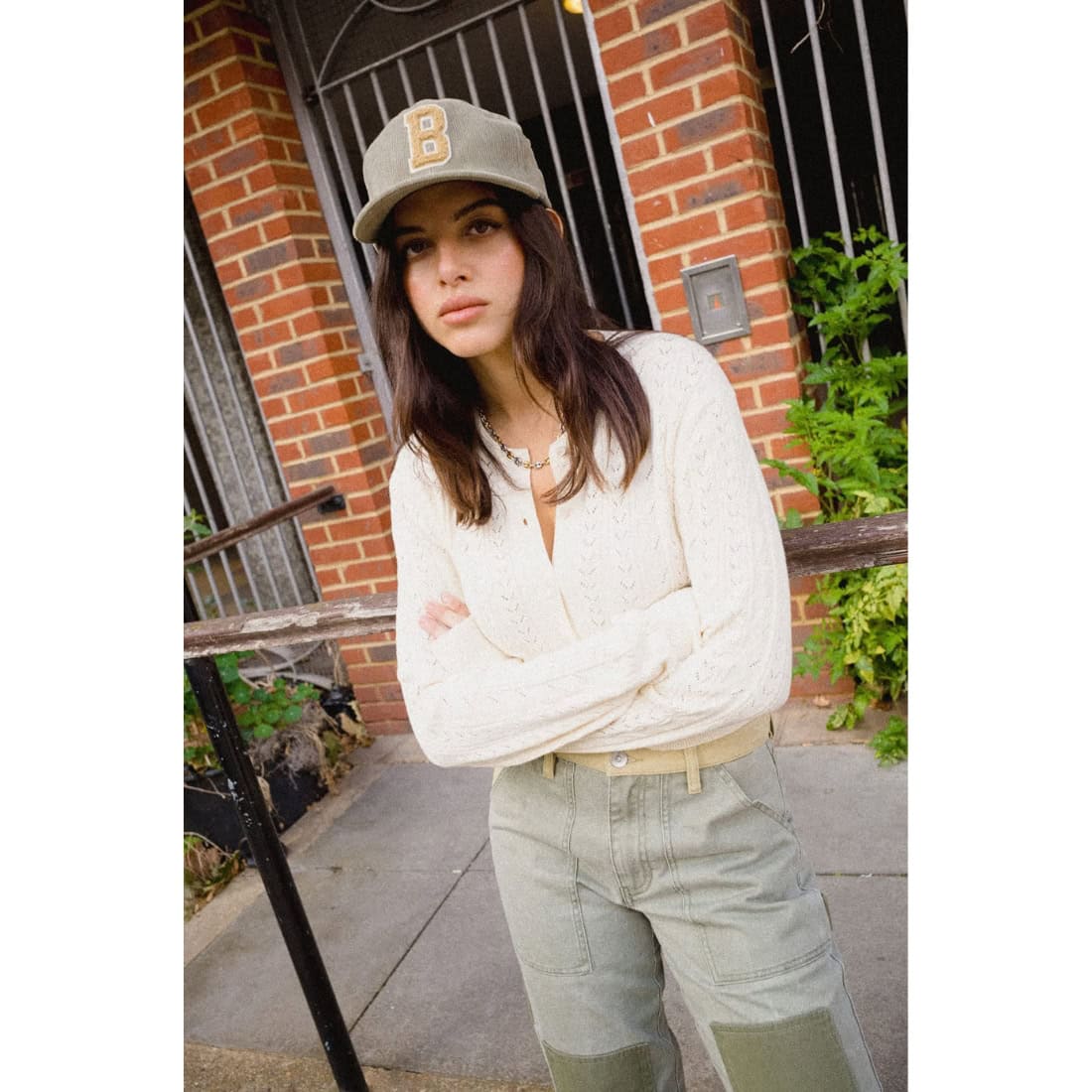 Brixton Big B MP Cap - Dark Olive Corduroy - Strapback Cap by Brixton One Size